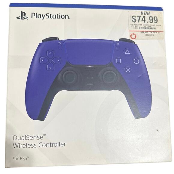 Empty Box PS-5 Purple Sony Controller BOX ONLY With the wrap & instruction paper - Picture 1 of 3